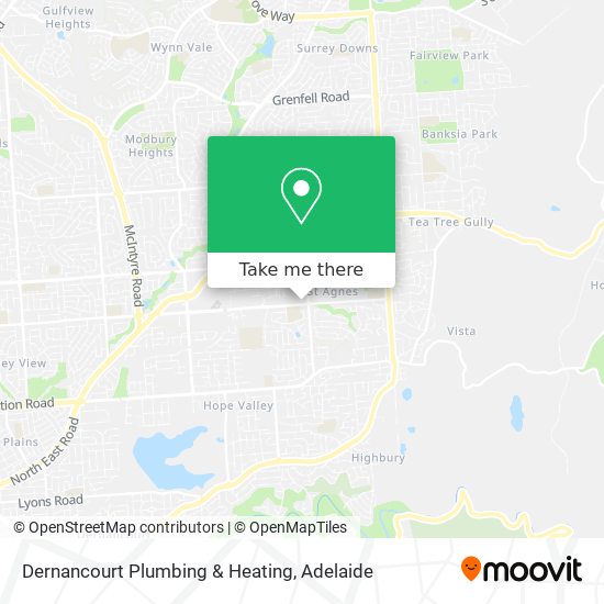 Mapa Dernancourt Plumbing & Heating