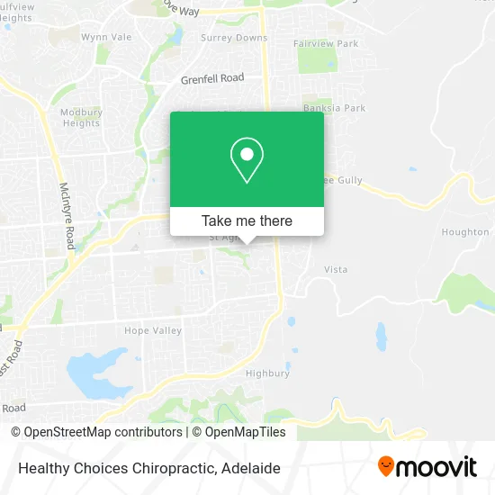 Mapa Healthy Choices Chiropractic