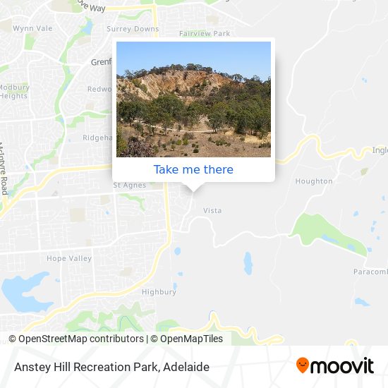 Mapa Anstey Hill Recreation Park