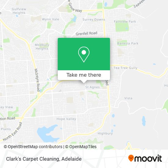 Clark's Carpet Cleaning map