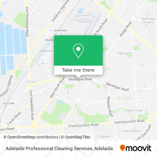 Mapa Adelaide Professional Cleaning Services