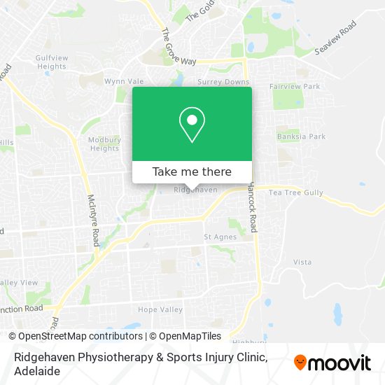 Ridgehaven Physiotherapy & Sports Injury Clinic map