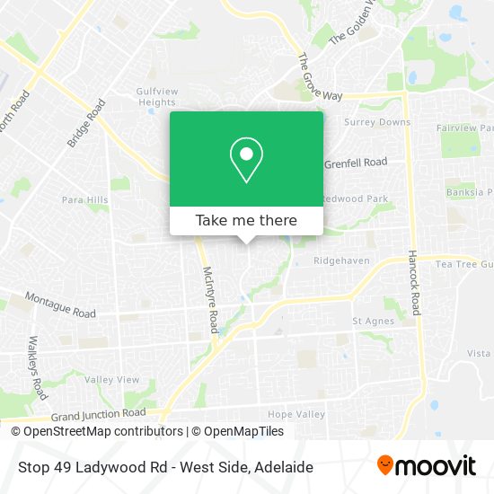 Mapa Stop 49 Ladywood Rd - West Side