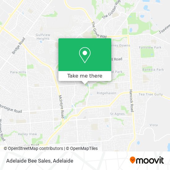 Adelaide Bee Sales map