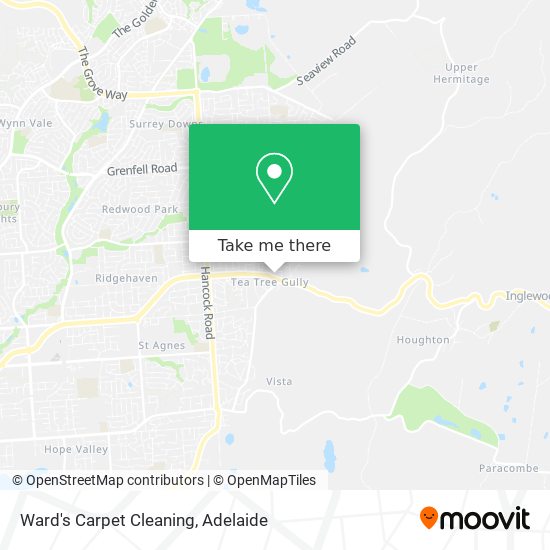 Ward's Carpet Cleaning map