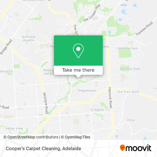 Cooper's Carpet Cleaning map