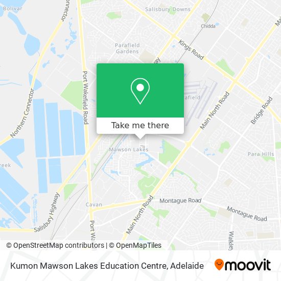 Mapa Kumon Mawson Lakes Education Centre