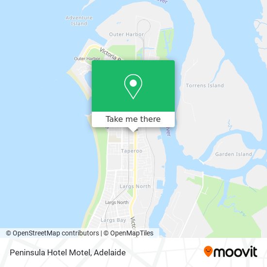 Peninsula Hotel Motel map