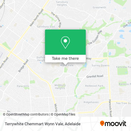 Terrywhite Chemmart Wynn Vale map