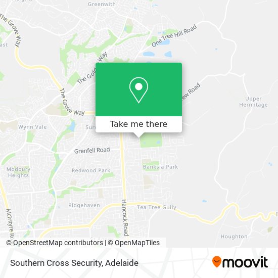 Southern Cross Security map