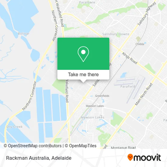 Mapa Rackman Australia