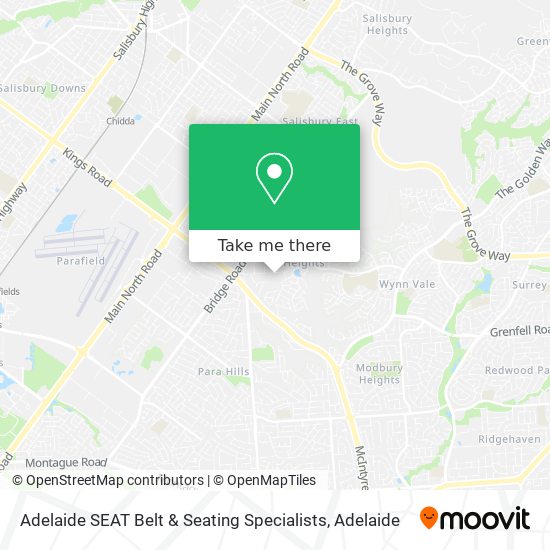 Adelaide SEAT Belt & Seating Specialists map