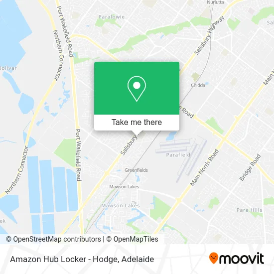 Mapa Amazon Hub Locker - Hodge