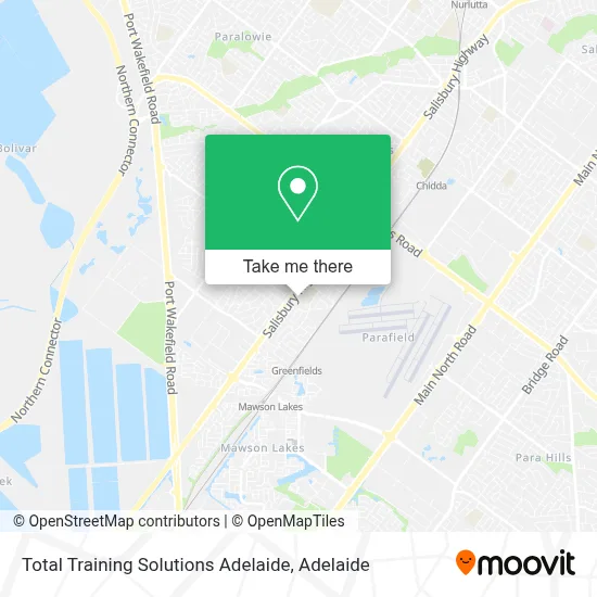 Mapa Total Training Solutions Adelaide