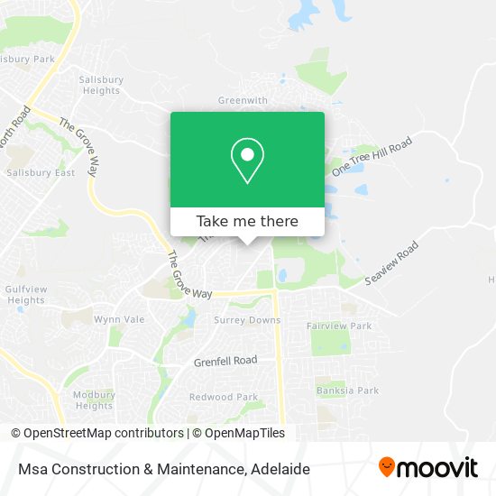 Mapa Msa Construction & Maintenance