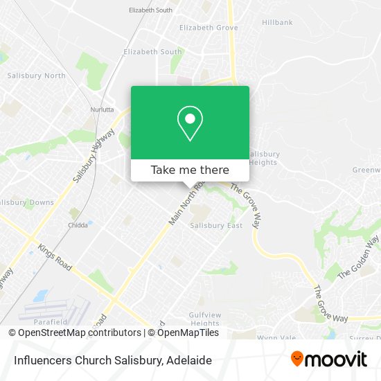 Influencers Church Salisbury map