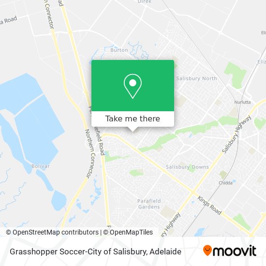 Mapa Grasshopper Soccer-City of Salisbury