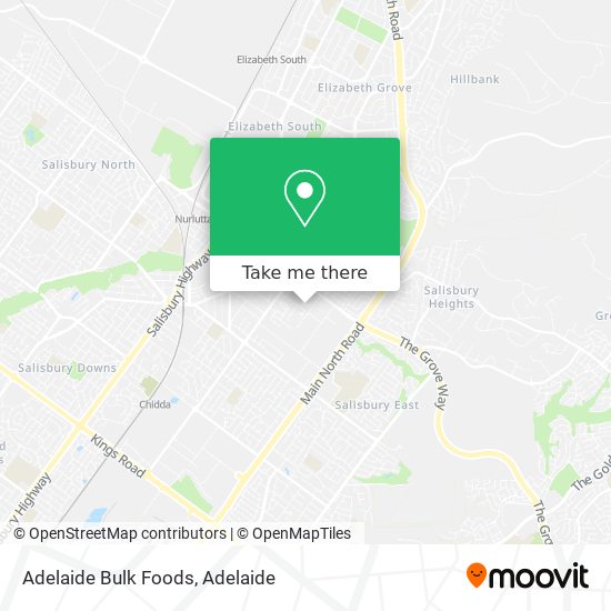 Mapa Adelaide Bulk Foods