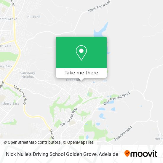 Nick Nulle's Driving School Golden Grove map
