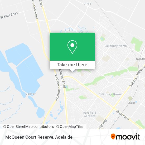 Mapa McQueen Court Reserve