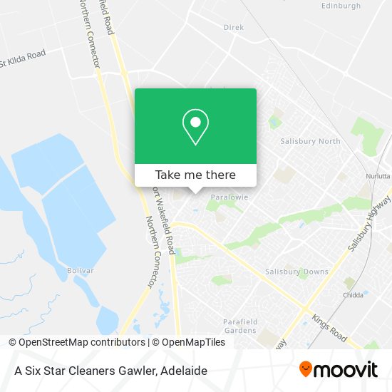 A Six Star Cleaners Gawler map