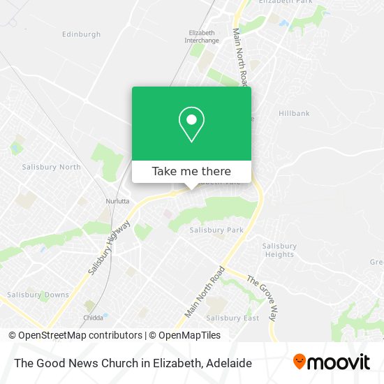 The Good News Church in Elizabeth map