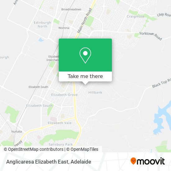 Mapa Anglicaresa Elizabeth East