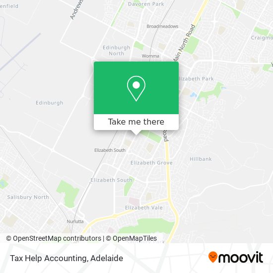 Tax Help Accounting map