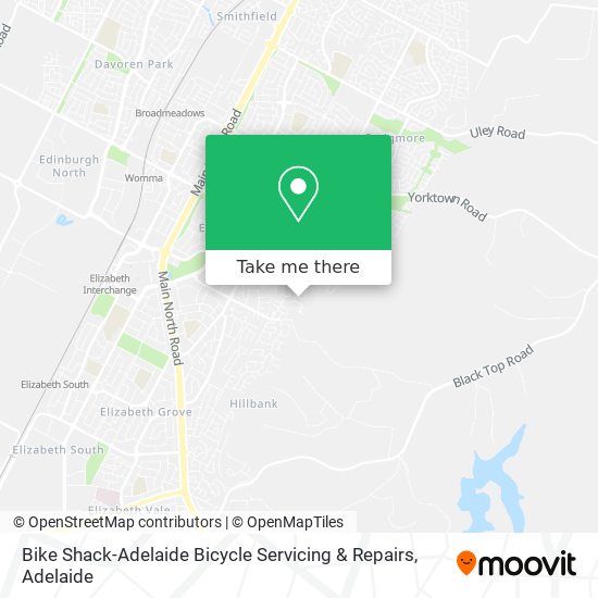 Bike Shack-Adelaide Bicycle Servicing & Repairs map