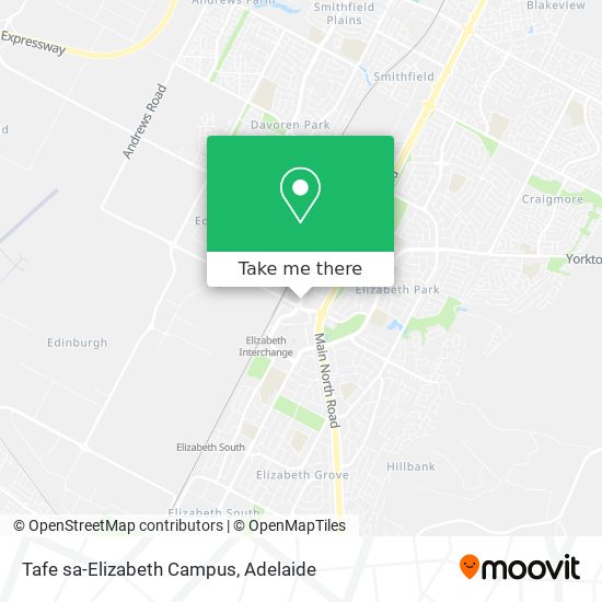 Tafe sa-Elizabeth Campus map
