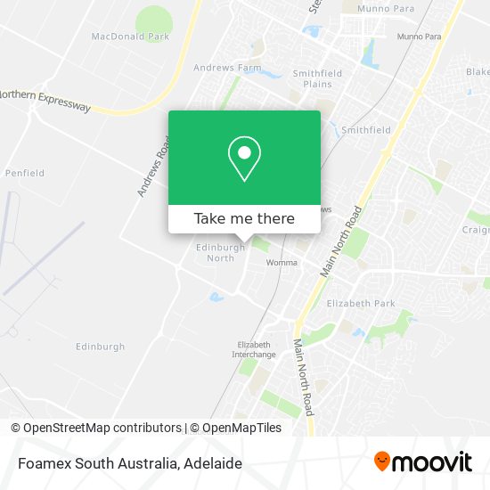 Foamex South Australia map