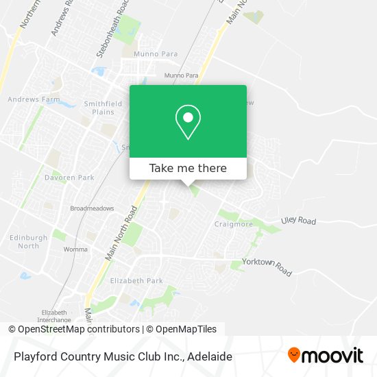 Playford Country Music Club Inc. map