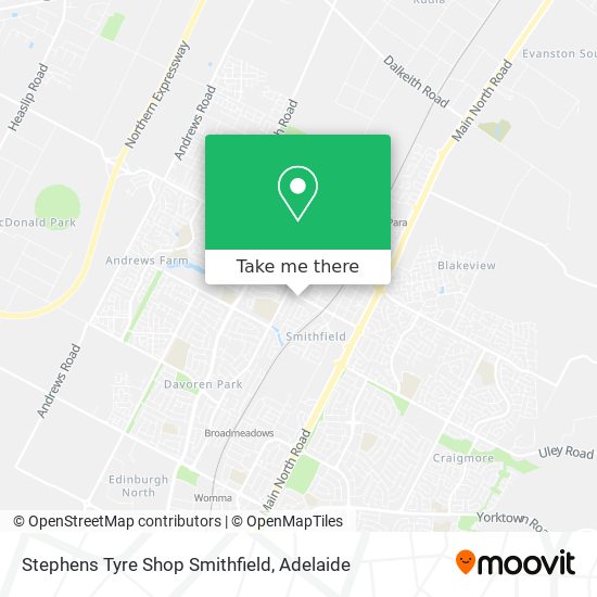 Stephens Tyre Shop Smithfield map