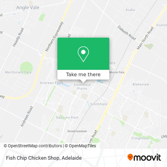 Mapa Fish Chip Chicken Shop