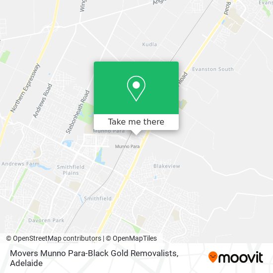 Mapa Movers Munno Para-Black Gold Removalists