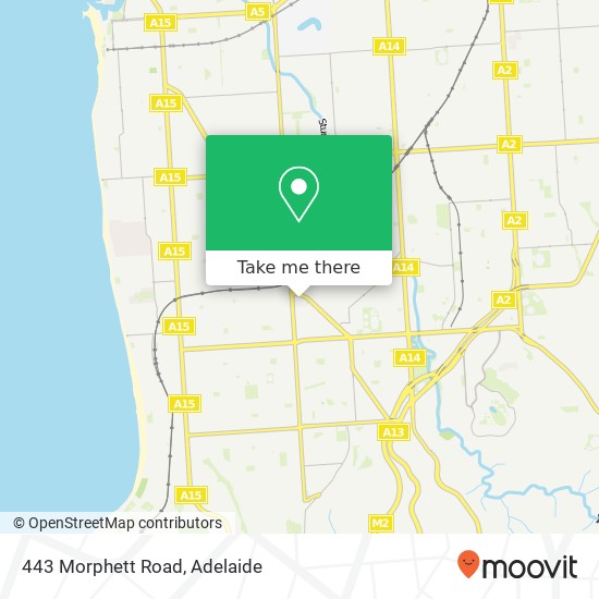 Mapa 443 Morphett Road