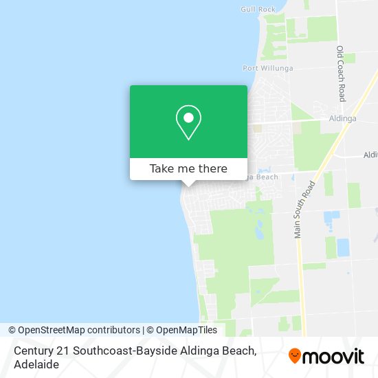 Mapa Century 21 Southcoast-Bayside Aldinga Beach