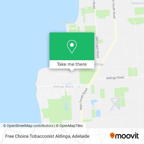 Mapa Free Choice Tobacconist Aldinga