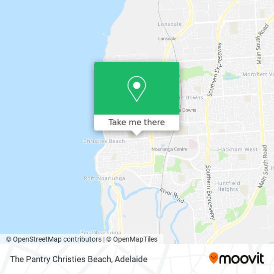 The Pantry Christies Beach map