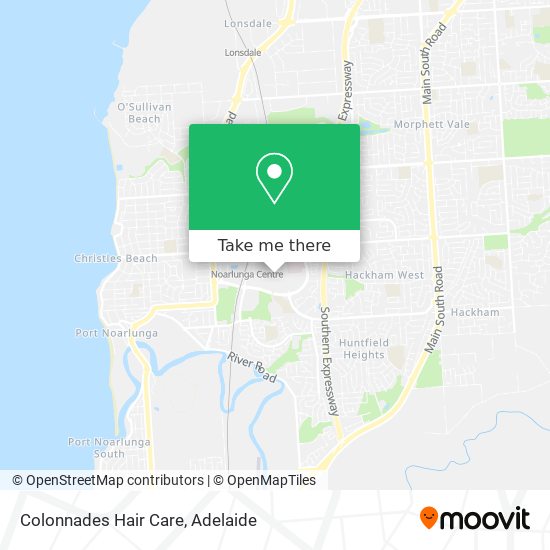 Colonnades Hair Care map