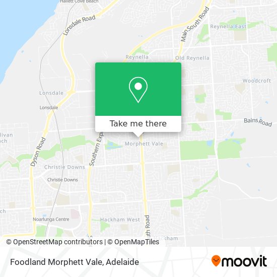 Foodland Morphett Vale map