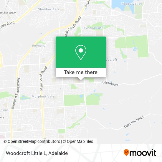 Woodcroft Little L map