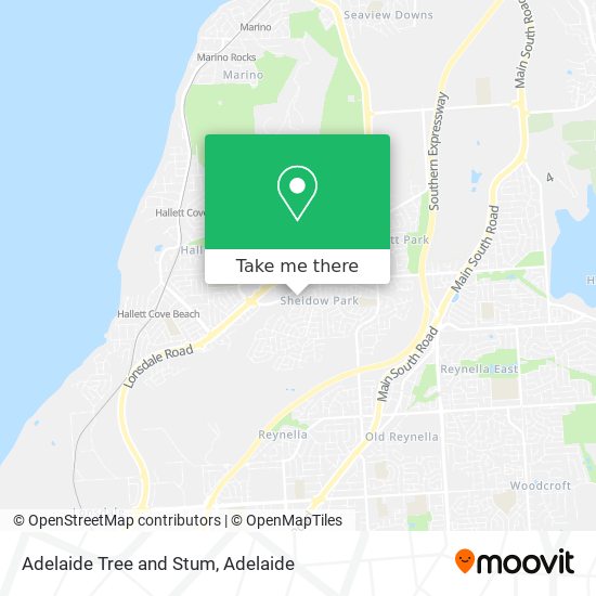 Mapa Adelaide Tree and Stum