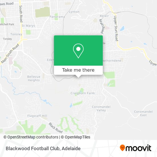 Blackwood Football Club map