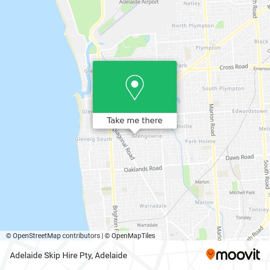 Mapa Adelaide Skip Hire Pty