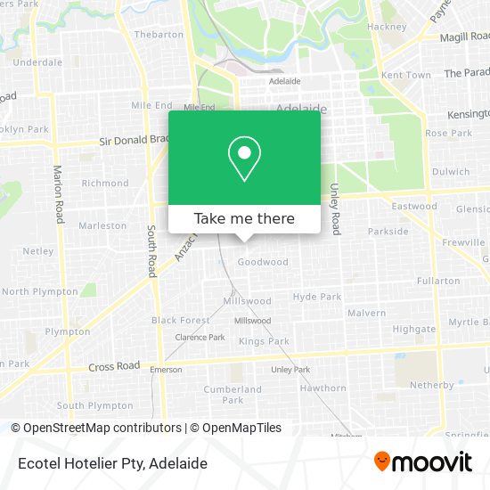 Ecotel Hotelier Pty map