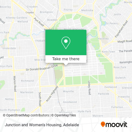 Junction and Women's Housing map
