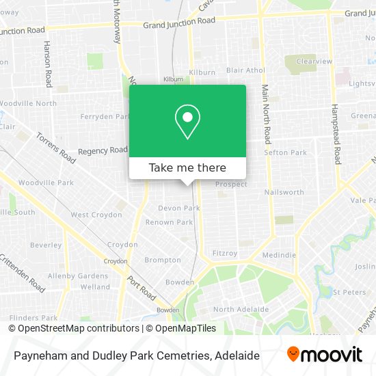 Payneham and Dudley Park Cemetries map