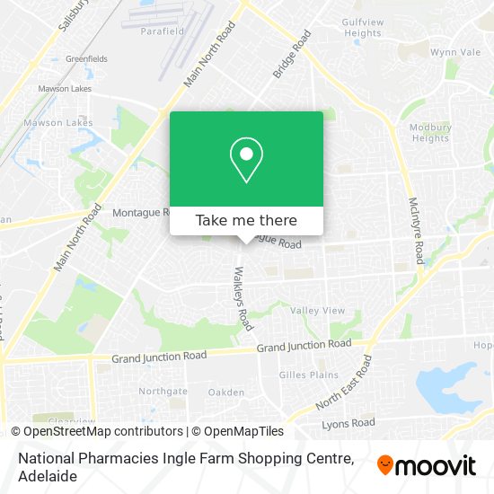 Mapa National Pharmacies Ingle Farm Shopping Centre