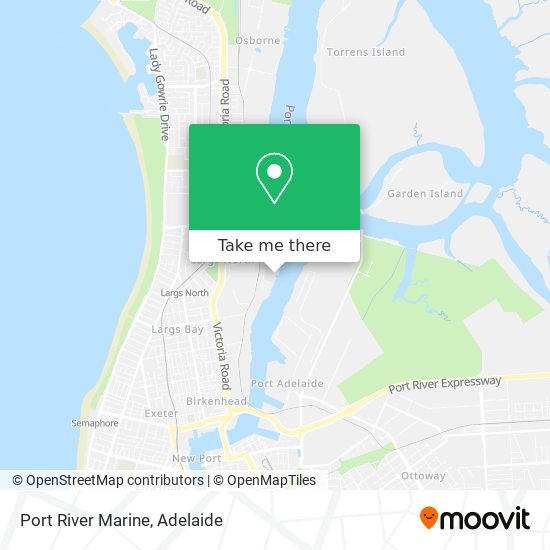 Mapa Port River Marine